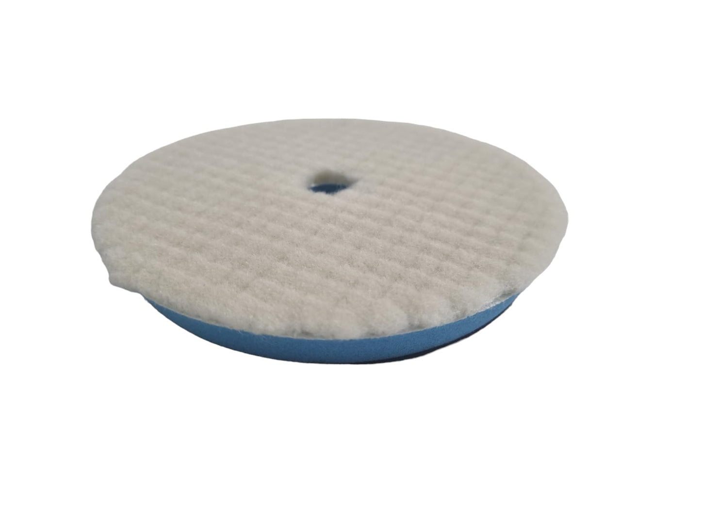 WTP TOOLS 100% Wool Buffing Polish Pad Trapezoidal Surface 6" Professional & Perfect Dual Action Polisher Wool Pad, Hook and Loop, Aggressively Removing Scratches & Oxidation