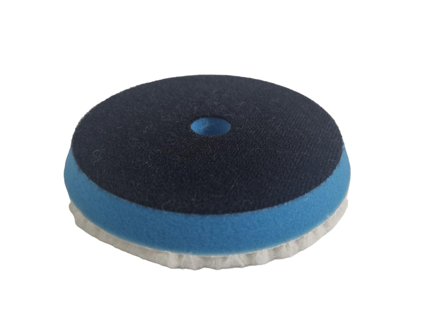 WTP TOOLS 100% Wool Buffing Polish Pad Trapezoidal Surface 6" Professional & Perfect Dual Action Polisher Wool Pad, Hook and Loop, Aggressively Removing Scratches & Oxidation
